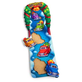 Развивающий пазл-вкладыш "Новогодние машинки" (ПСД228) PSD228 больше-меньше