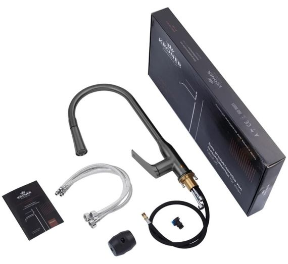 Змішувач для кухні з висувним виливом Kroner KRP Graz - GRP030-T (CV031336) | Зображення 2