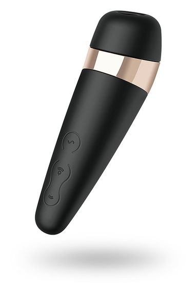 Вакуумний кліторальний стимулятор SATISFYER PRO 3 + чорний Sex Aura | Зображення 2