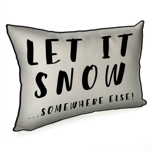 Подушка интерьерная из мешковины Let it snow 45x32 см (43PHB_22NG010)