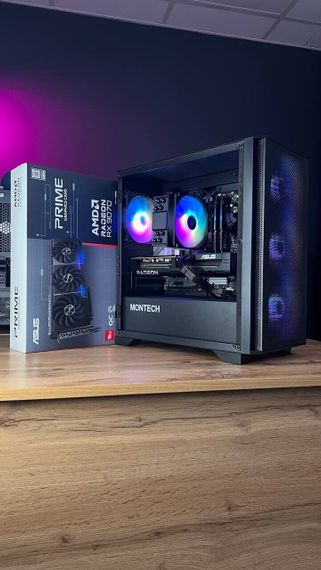 Збірка на замовлення: ігровий ПК Montech Air 1000 Premium Black Tower / AMD Ryzen 5 7500F (6 (12) ядер по 3,7 - 5,0 ГГц) / 32 ГБ DDR5 / 1000 ГБ SSD M.2 / AMD Radeon RX 9070, 16 GB GDDR6, 256-bit / 750W | Зображення 3