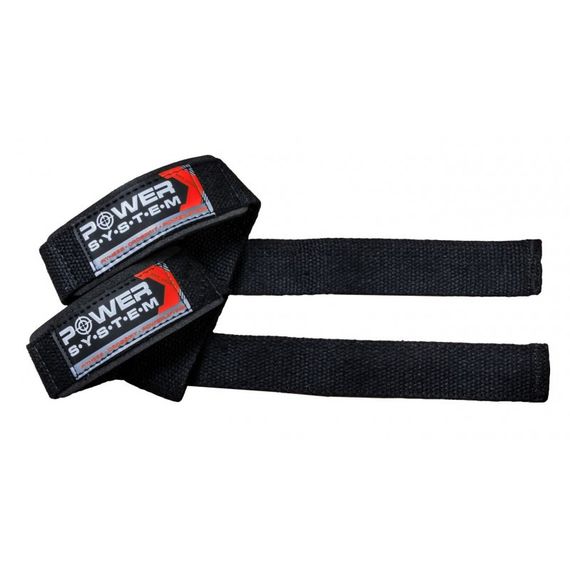 Лямки для тяги Power System PS-3400 Power Straps Black/Red | Зображення 1