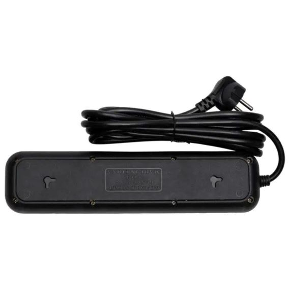 Мережевий фільтр-подовжувач 4 розетки 3xUSB-A 1xUSB-C 3м чорний HP-5-38M | Зображення 5