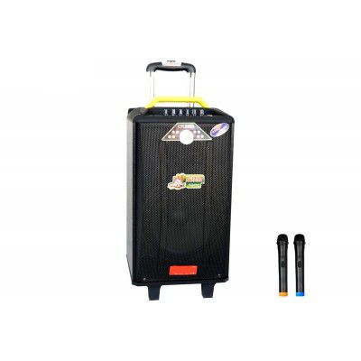 Портативная колонка XPRO QX-1214 чемодан 250Вт, USB, SD, FM радио, Bluetooth, 2 микрофона, ДУ (41184-QX-1214) | Зображення 3