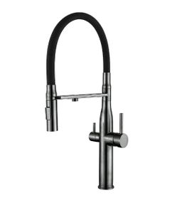 Змішувач для кухні WEZER з підключенням до фільтру LUX4-01-GUNGREY