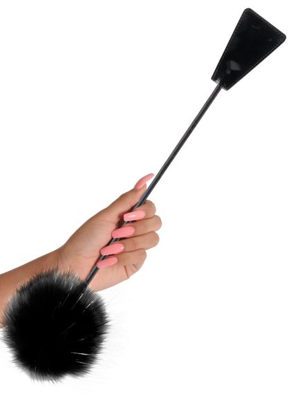 Стек - Fetish Fantasy Series Feather Crop Black | Зображення 2