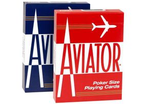 Карти гральні Aviator Standard Index (red, blue) 1 колода