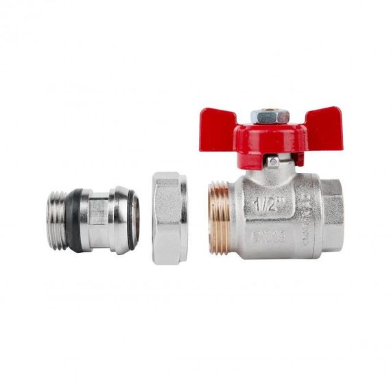 Кран кульовий "Американка" Icma 1/2" з антипротічкою прямий No348 | Зображення 3