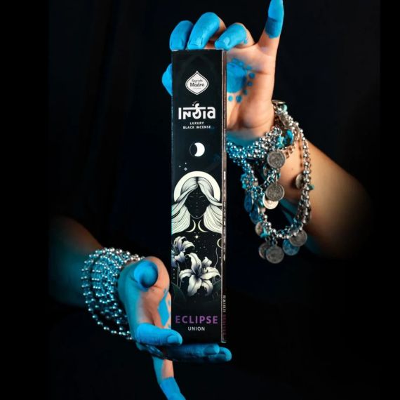 Преміальні чорні грубі аромапалички Екліпс, Єднання  8 шт. в уп. Sagrada Madre 7798348238584 | Зображення 1