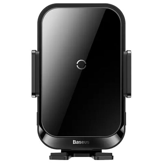 Автотримач з БЗП Baseus Halo Electric Wireless Charging Car Mount 15W (SUDD000001) Black | Зображення 1