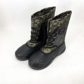 Резиновые утепленные сапоги мужские короткие 44р, Сапоги рабочие мужские пвх олива JQ-60