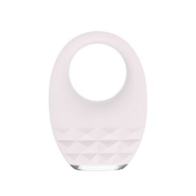 Вибрационное эрекционное кольцо Every Night Toys с подсветкой, белое sexstyle