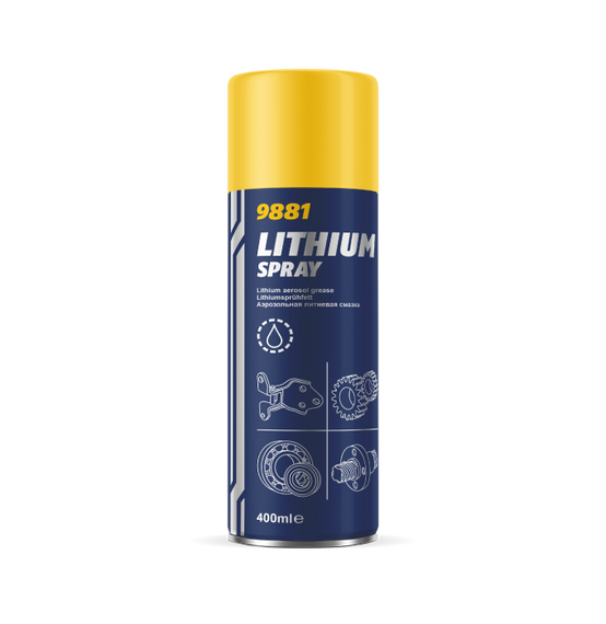 Mannol 9881 Lithium spray літієве мастило (аерозоль) 400мл.