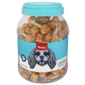 Wanpy Chicken Jerky & Rice Dumbells ванпи кость-гантель з куркою І рисом ласощі для собак 1кг