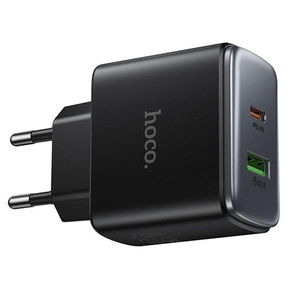 СЗУ Hoco C158A Upgrade PD45W (1USB-A/1C) Black | Зображення 3