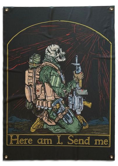 Банер "Here am I Send me" 900х600 мм
