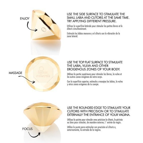 Вібратор-діамант Twenty One Vibrating Diamond Bijoux Indiscrets (Іспанія) Sex Aura | Зображення 7