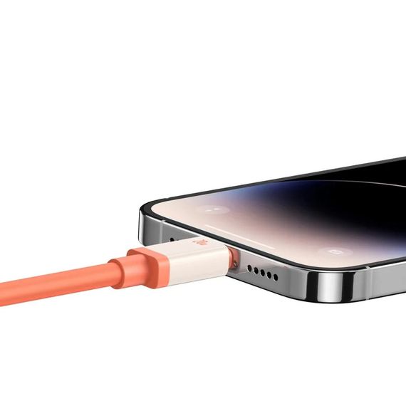 Дата кабель Baseus 0°C Series Fast Charging Type-C to Lightning 20W (1m) (P10368802731) Canyon Coral | Зображення 4