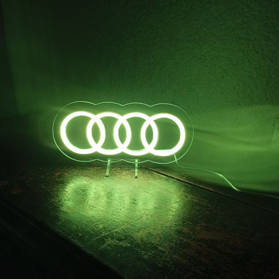 Неоновый светильник Audi 270х120 16 цветов пульт acr-n000123 | Зображення 3