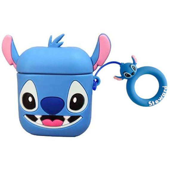 Силіконовий футляр Cartoons&Heroes для навушників AirPods 1/2 + кільце | Зображення 1