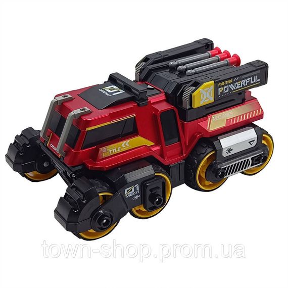 Детская машинка "Max catapilt car 3 в 1" MY66-M1223(Red) стреляет патронами на присосках