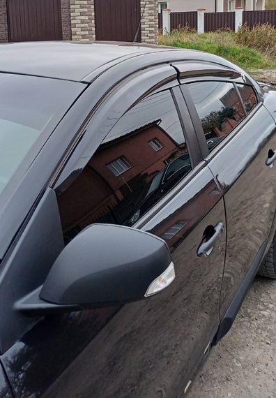 Вітровики (4 шт., Sunplex Sport) для Renault Fluence 2009-2024 рр | Зображення 4