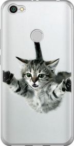 Чехол на Xiaomi Redmi Note 5A Prime Летящий котёнок "2322u-1063-17620"