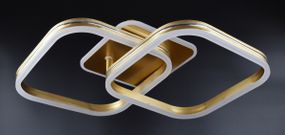 Люстра світлодіодна стельова LED світильник для квартири на стелю лед 26326 Золото 12х42х68 см.