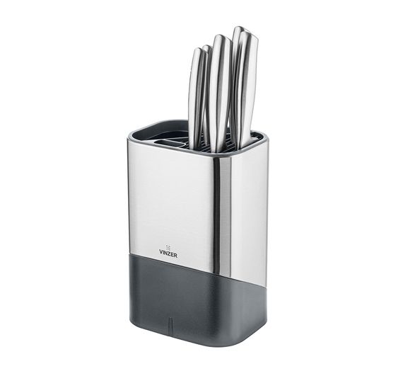 Подставка для ножей и кухонных принадлежностей Vinzer Graphite Collection VZ-50340 15х11.7х22.7 см | Зображення 2