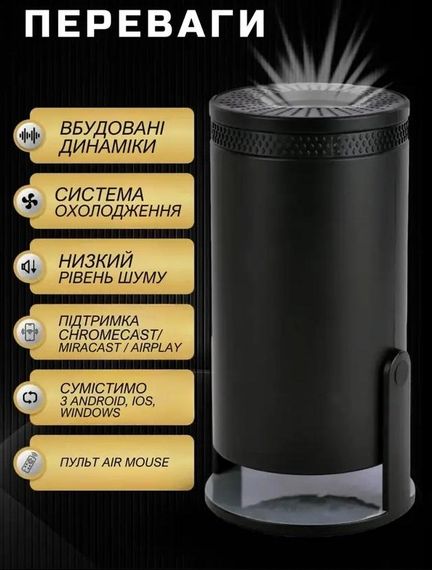 Портативний проектор з WiFi та Bluetooth HY 300 (234571497_1740) | Зображення 7