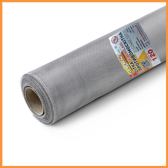Сетка москитная  1.6х35 м (серая) рулон антимоскитная сетка от комаров | Зображення 1