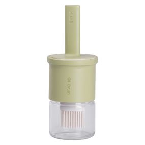 Банка для масла с кисточкой 300 мл диспенсер с кисточкой для оливкового, подсолнечного масла Зеленый HP-34-11GR