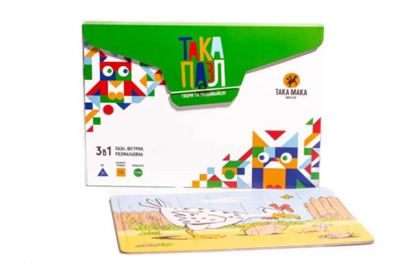 Така Пазл 3 в 1 “Курочка” | Зображення 1