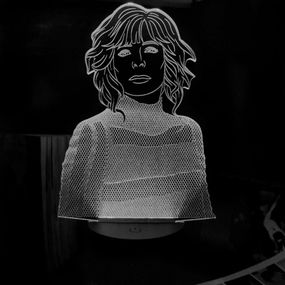 Акриловий світильник-нічник Mylene Farmer білий tty-n002176