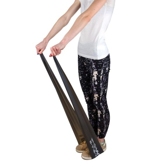 Стрічка-еспандер для спорту та реабілітації Power System PS-4123 Flat Stretch Band Level 3 Black (12-15кг.)