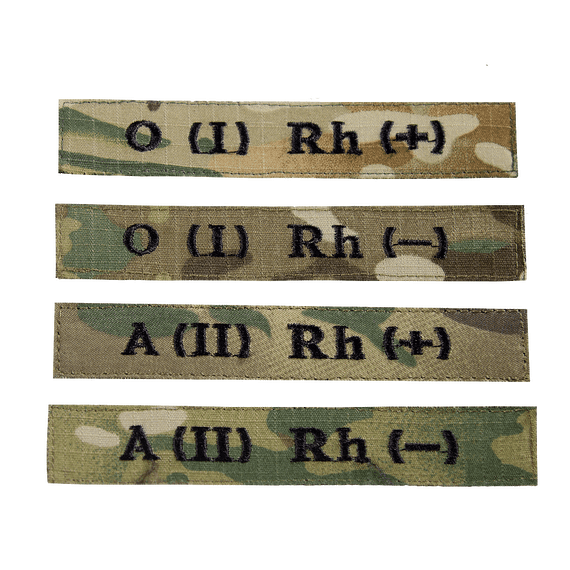 Патч/липучка "Група Крові" Multicam (7729), 1- 3-