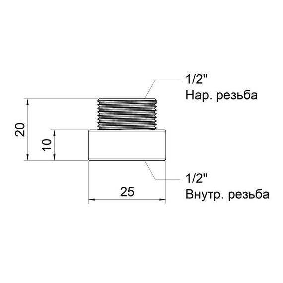 Подовжувач Icma 10х1/2" №19 | Зображення 1