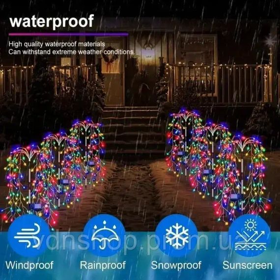 Садовый светильник "Ива" на солнечной батарее, комплект из 2х штук (SFK-46) | Зображення 5