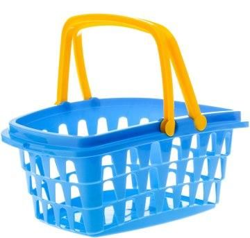 Дитяча універсальна пластикова ігрова Кошик Супермаркет ТехноК для ігор, прогулянок для дитини блакитна
