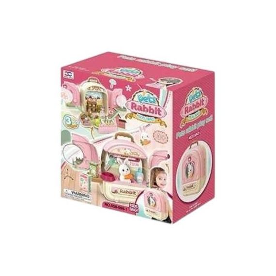 Набір ігровий Рюкзак кролика 008-999-1 Рожевий