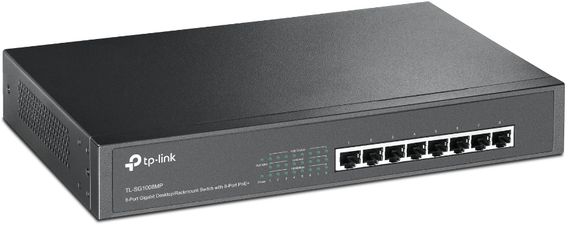 Коммутатор TP-LINK TL-SG1008MP 8xGE/PoE 126W неуправляемый 13&quot; 1U (TL-SG1008MP) | Зображення 1