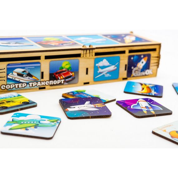 Детский Сортер Монтессори "Транспорт" Puz-34043 | Зображення 3