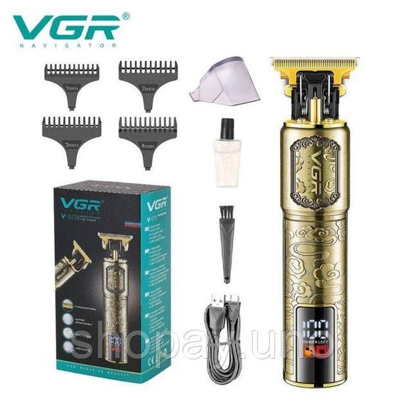 Професійна бритва-машинка для стрижки волосся VGR V-073, Бездротова машинка для стрижки волосся JU-13