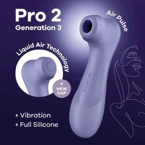 Вакуумный клиторальный стимулятор Satisfyer Pro 2 Generation 3 with Liquid Air Lilac sexstyle