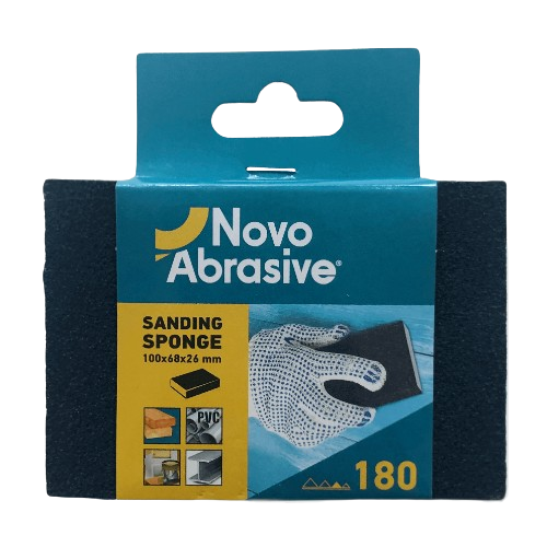 Губка шліфувальна 100*68*26мм P180 NovoAbrasive | Зображення 1