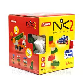 Конструктор детский "NIK-2" 71528, 104 крупных деталей