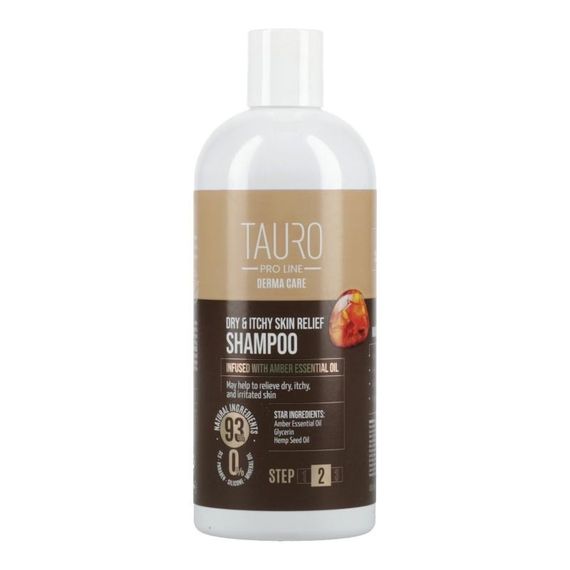 Шампунь для зменшення свербіжу у собак та котів Tauro Pro Line Derma Care Dry & Itchy Skin Relief Shampoo, 400 мл