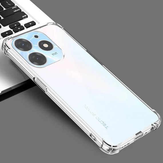 TPU чохол GETMAN Ease logo посилені кути Full Camera для Infinix Hot 40i / Spark Go 2024 / Spark 20 Безбарвний (прозорий) | Зображення 1