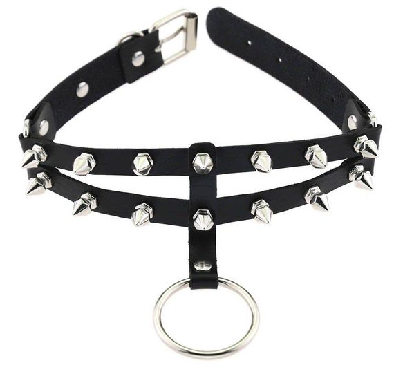 Чокер-нашийник SKN-AS22 GREY sexstyle | Зображення 2