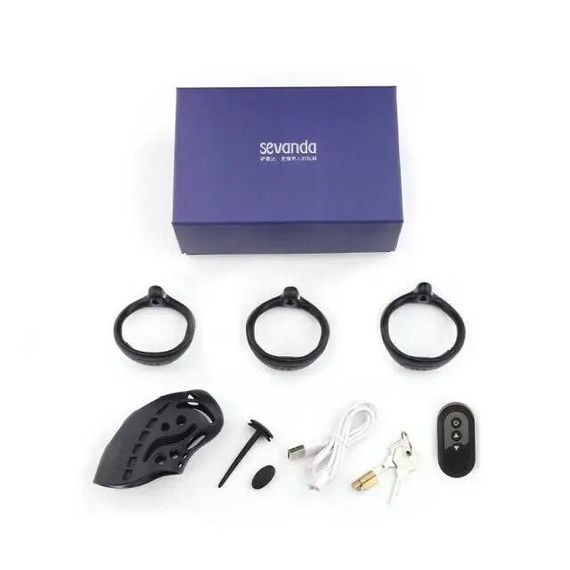 Клетка для члена с электростимуляцией LOCKINK SEVANDA Nautilus Estim Chastity Cage sexstyle | Зображення 8